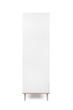 Kleiderschrank >Göteborg< in weiß / Dekor Sonoma Eiche - 90x180x55 (BxHxT)