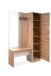 Kompaktgarderobe >Medan< in Dekor Artisan Oak / samt - 122x190x37 (BxHxT)
