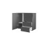 Kommode >ONDA< in matt anthrazit, Holzwerkstoff - 89,7x81,7x40 (BxHxT)