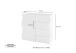 Kommode >ONDA< in matt anthrazit, Holzwerkstoff - 89,7x81,7x40 (BxHxT)