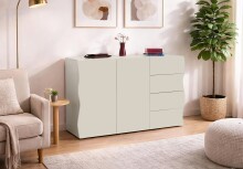 Sideboard >ONDA< in Matt Kaschmir, Holzwerkstoff -...