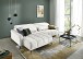Ecksofa >Wolve< elektr. Sitzverstellung, Aragon creme-weiss - 277x108x179cm (BxHxT)