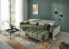 Ecksofa >Wolve< elektr. Sitzverstellung, Aragon grün - 277x108x179cm (BxHxT)
