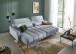 Ecksofa >Wolve< elektr. Sitzverstellung, Aragon hellgrau - 277x108x179cm (BxHxT)