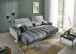 Ecksofa >Wolve< elektr. Sitzverstellung, Aragon mittelgrau - 277x108x179cm (BxHxT)