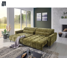 Sofa >Wolve< elektr. Sitz-Verstellung, Bezug...