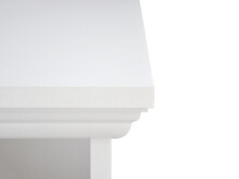Nachttisch >Landsted< in Weiß - 50x50x35cm (BxHxT)